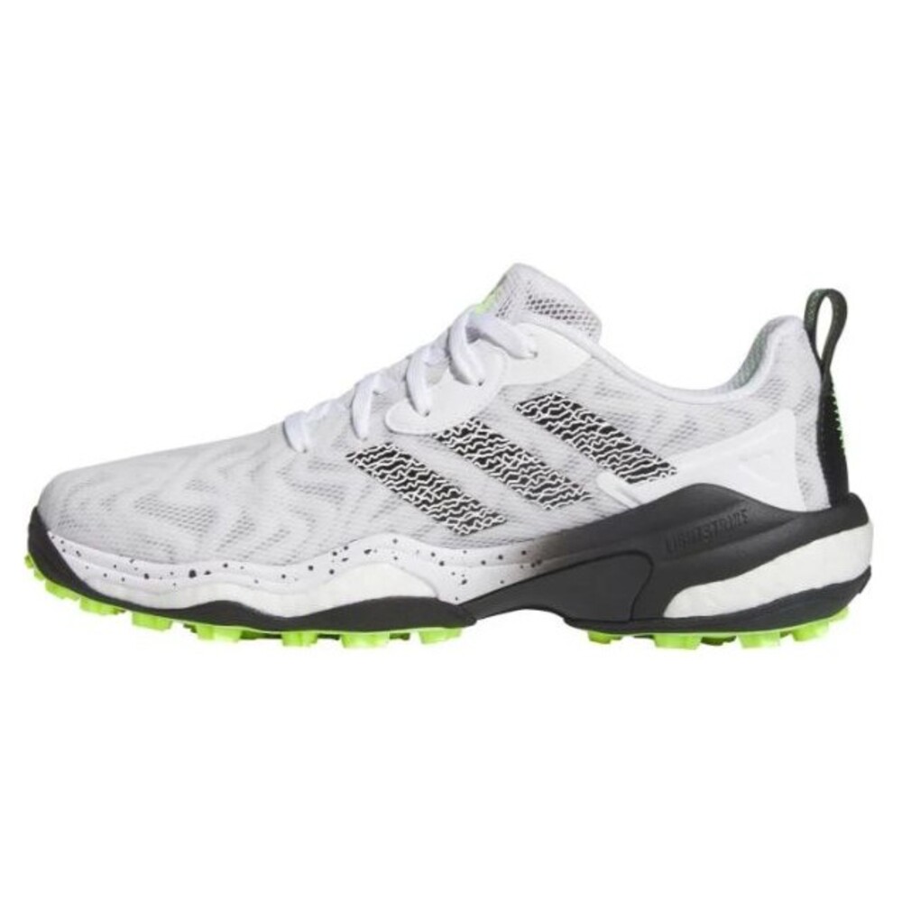 11.5 - Adidas Codechaos 25 Golf Shoes - Cloud White/Core Black/Lucid Lemon